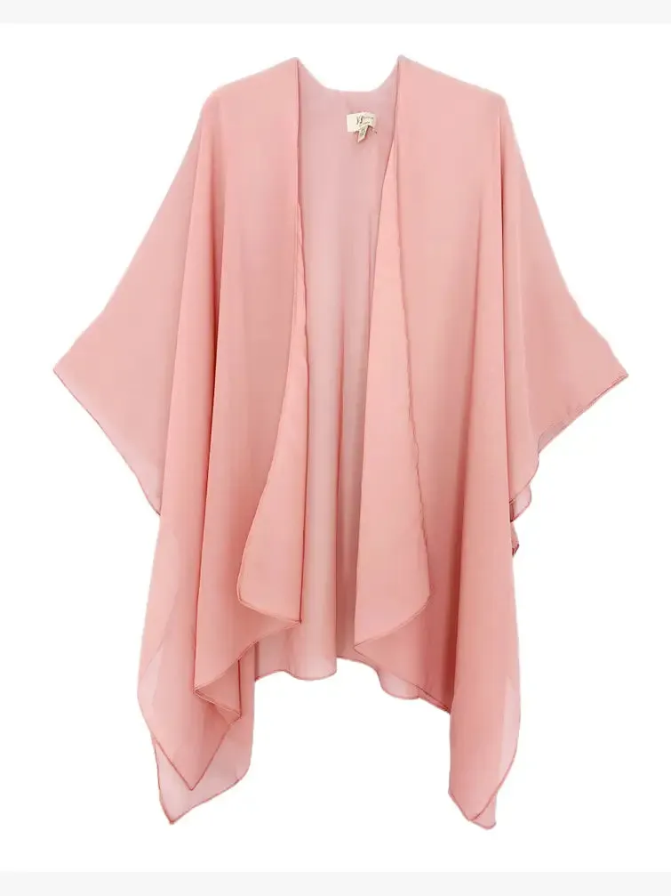 23 Colors--JC071034  Solid Color Lightweight Kimono