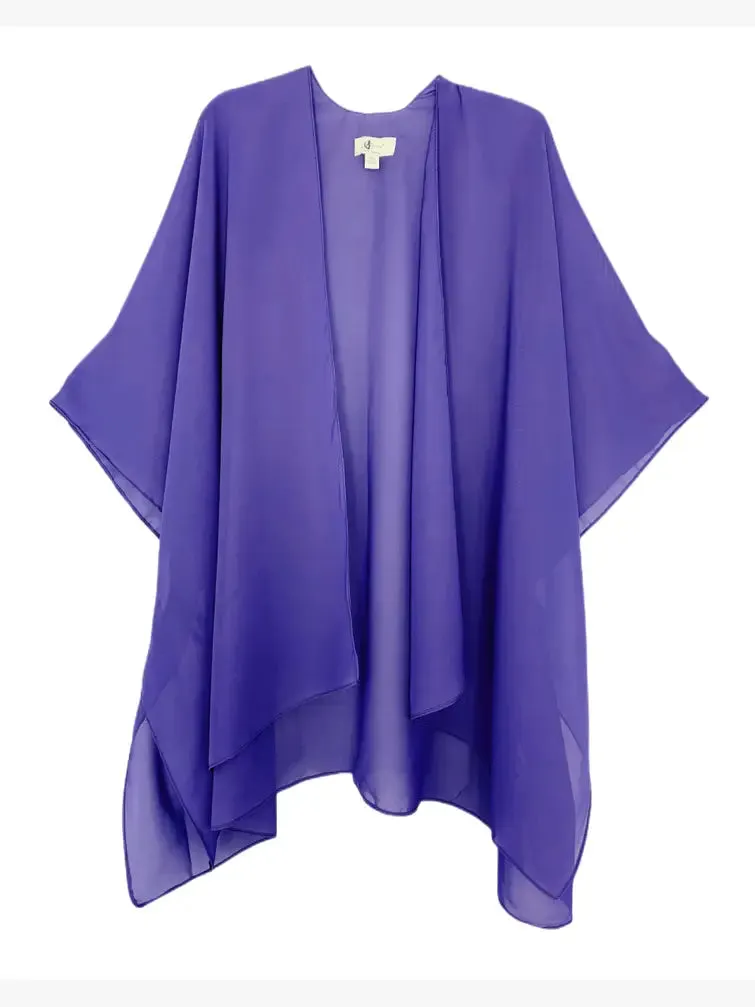 23 Colors--JC071034  Solid Color Lightweight Kimono