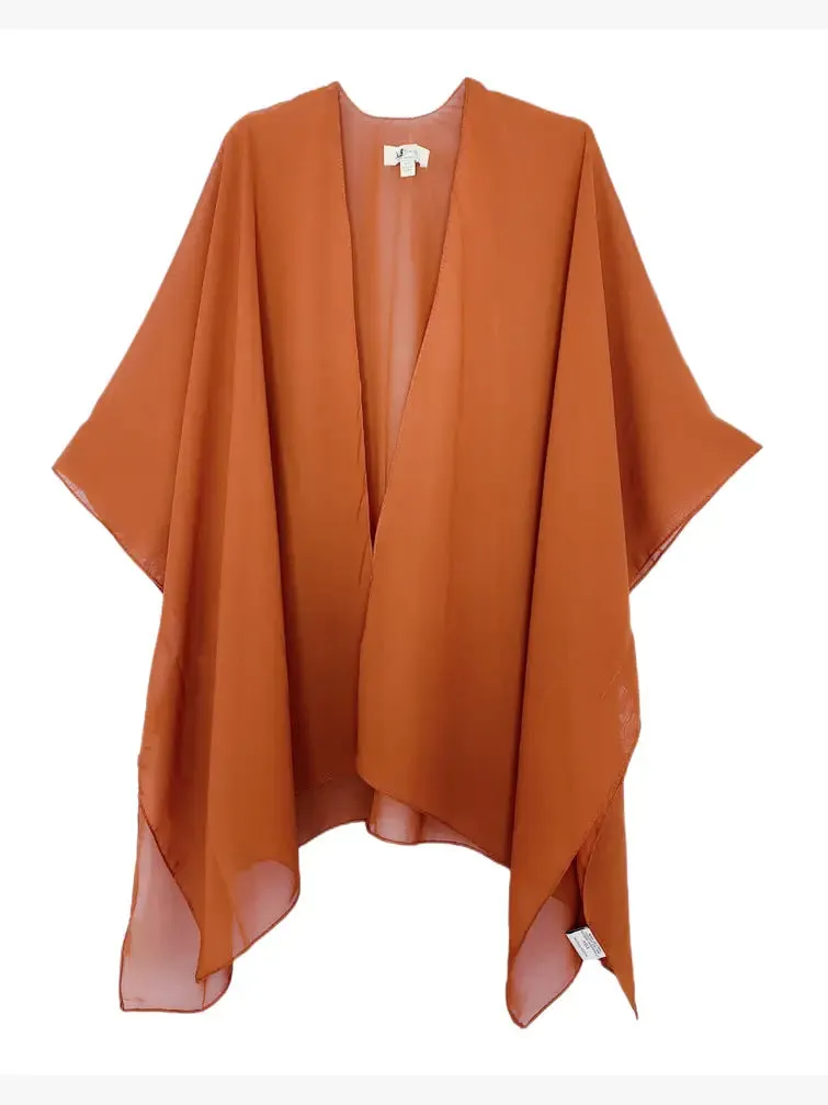 23 Colors--JC071034  Solid Color Lightweight Kimono