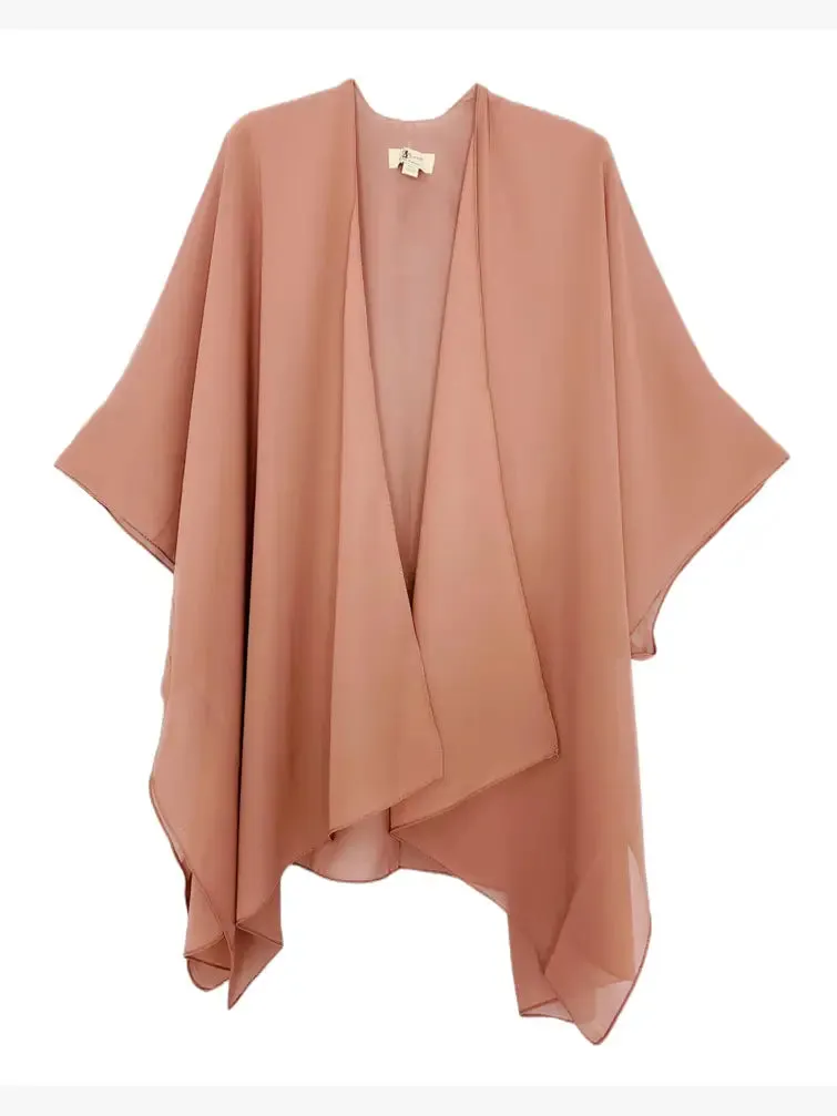 23 Colors--JC071034  Solid Color Lightweight Kimono