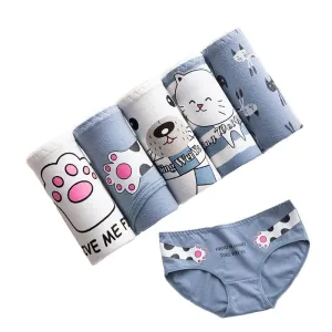 5Pcs/lot Cat Panties