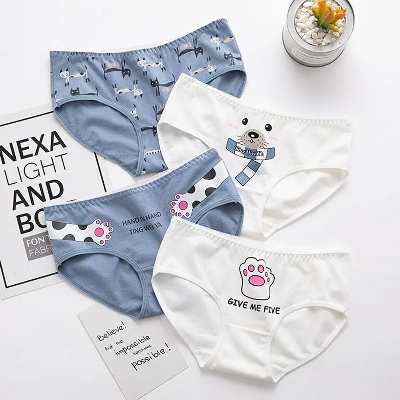 5Pcs/lot Cat Panties