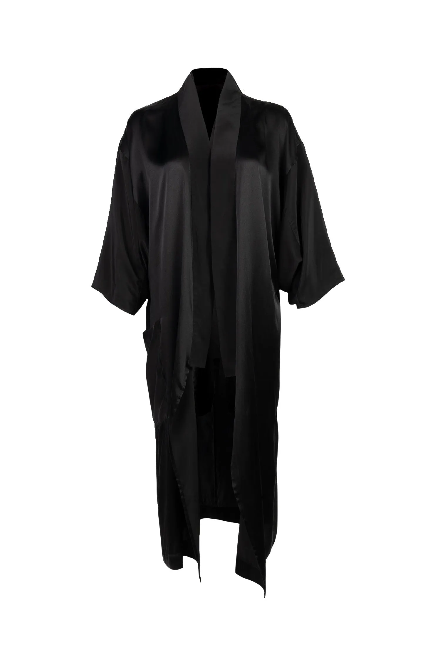 7/8 Kimono Robe - Black