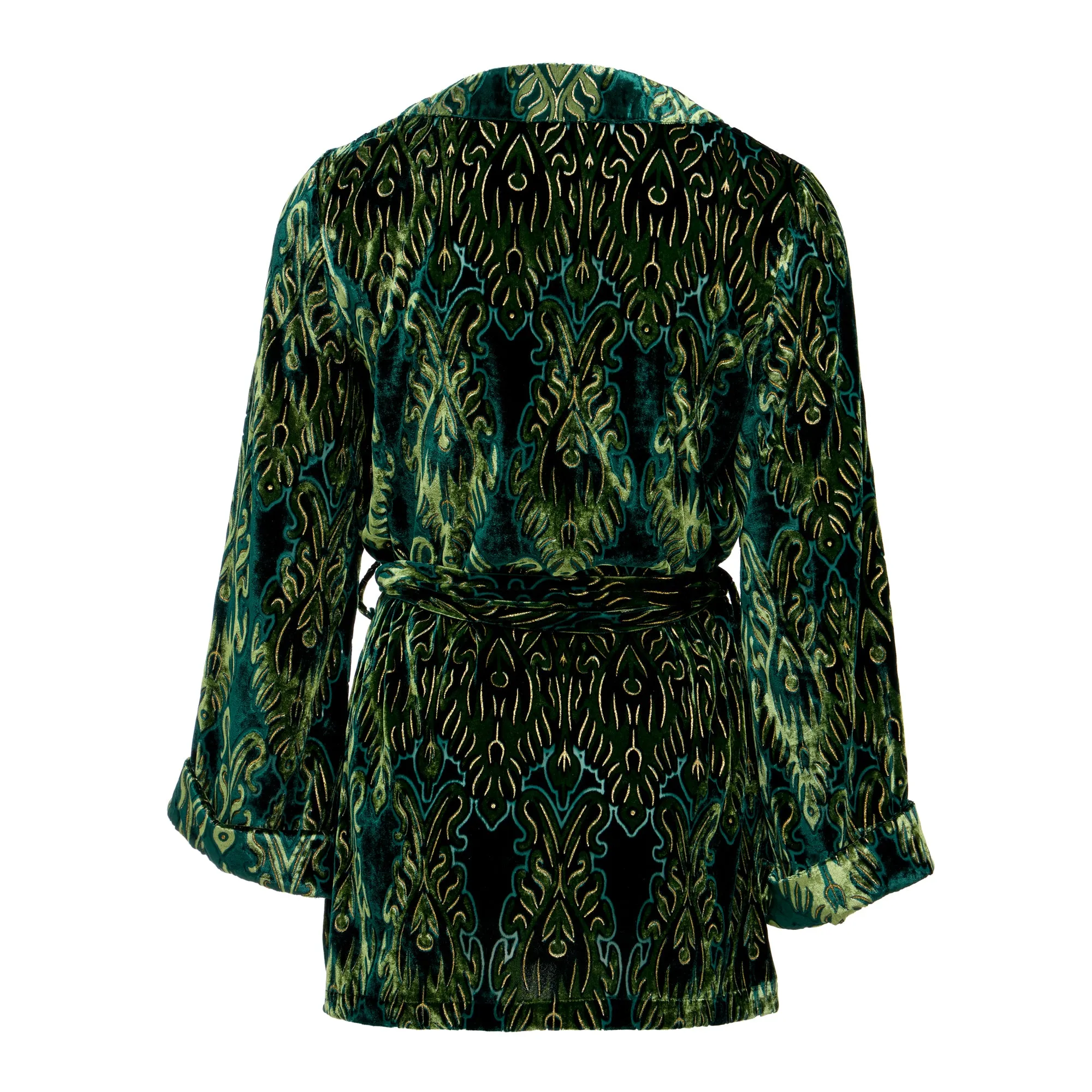 Andromeda Devore Kimono Green & Gold