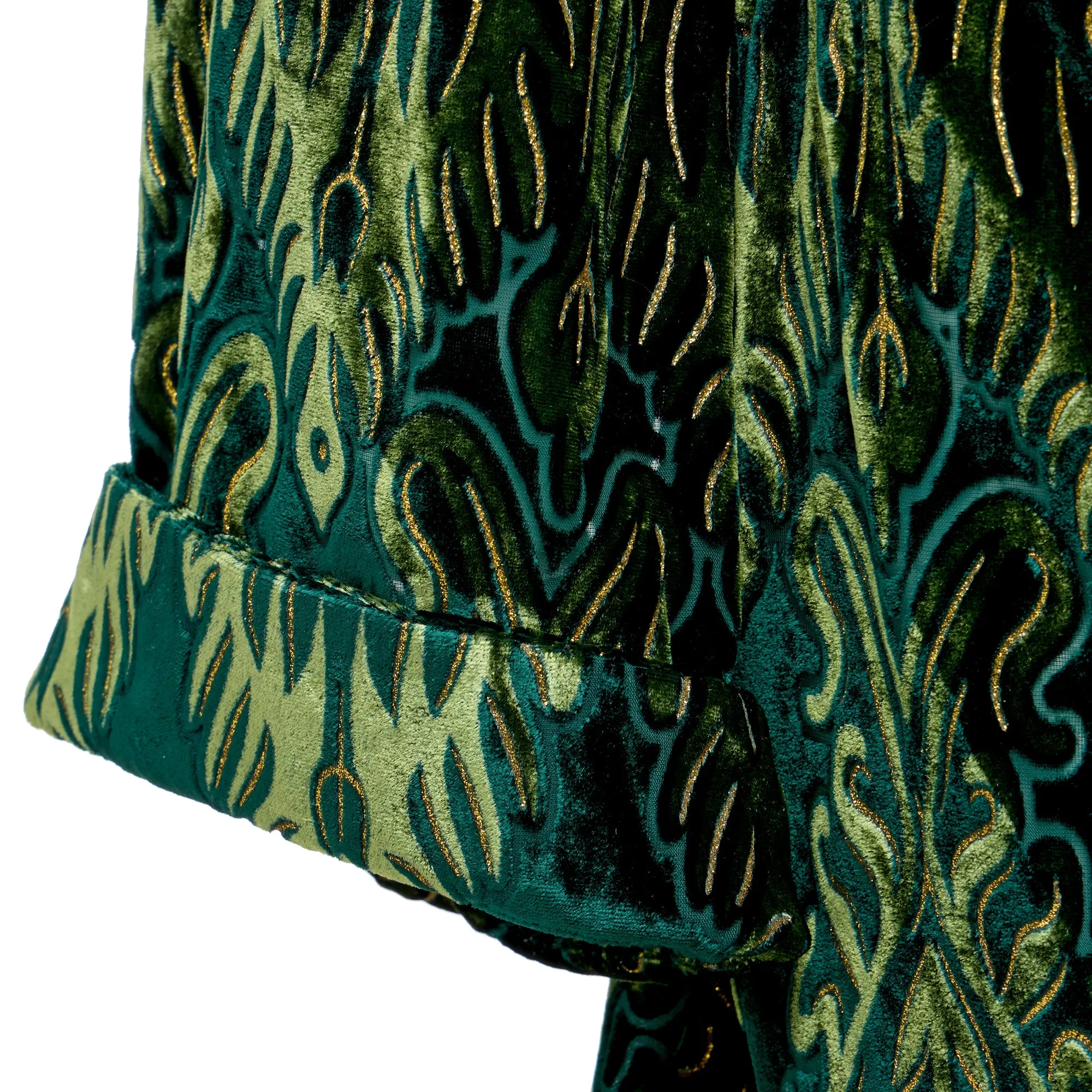 Andromeda Devore Kimono Green & Gold