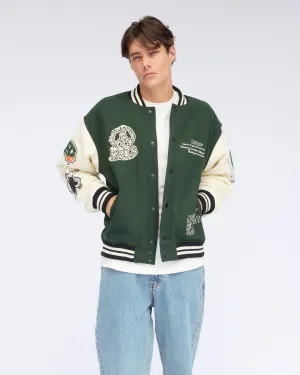 Annivarsity Jacket - Green Patched