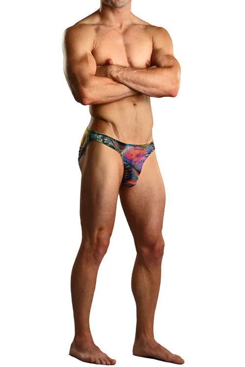 Aquarious Sheer Pouch Bikini Brief Mens Underwear -Closeout