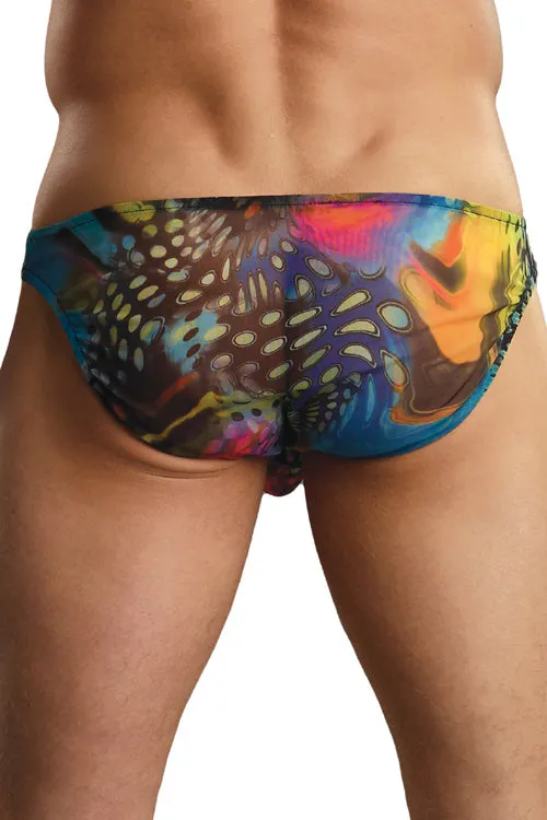 Aquarious Sheer Pouch Bikini Brief Mens Underwear -Closeout