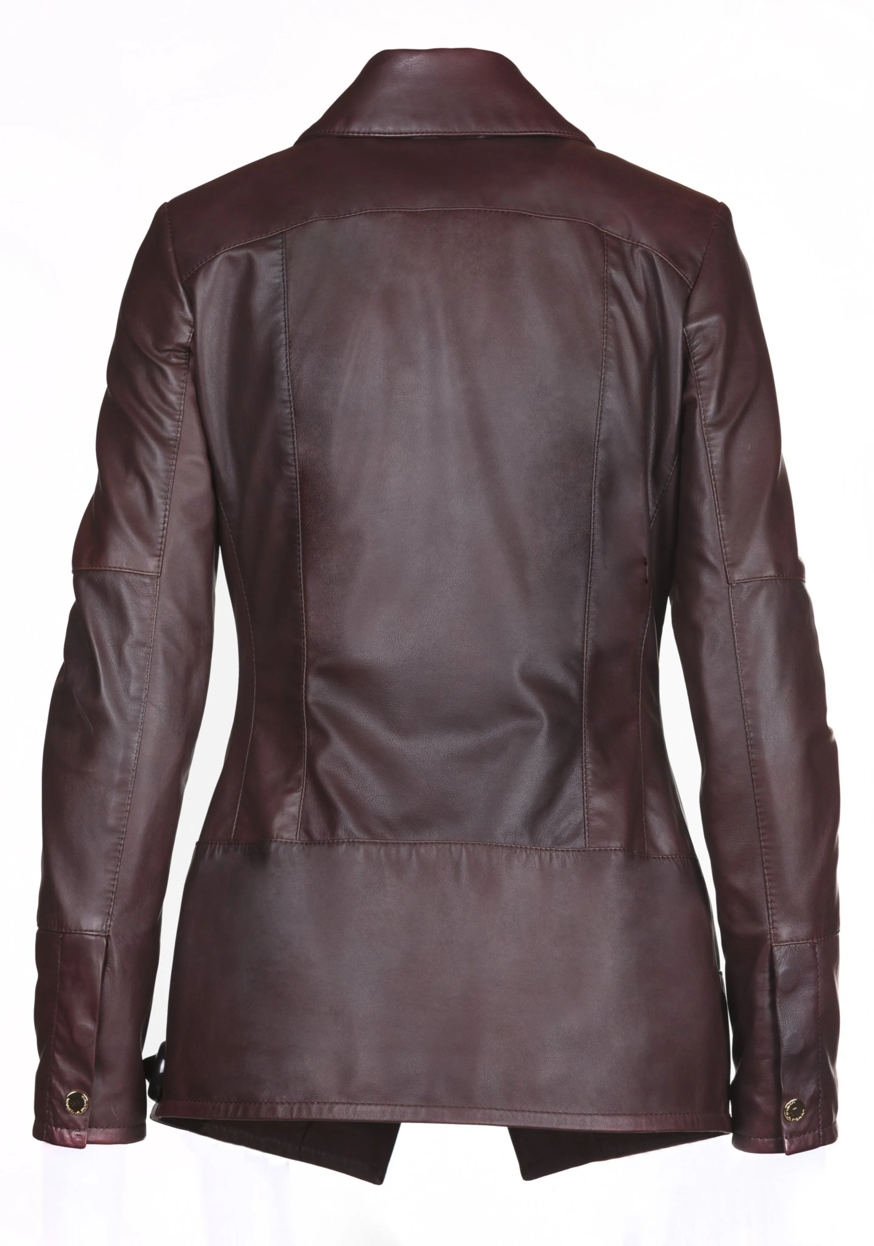 Asymmetric Reindeer Leather Long Jacket -  Limited Edition