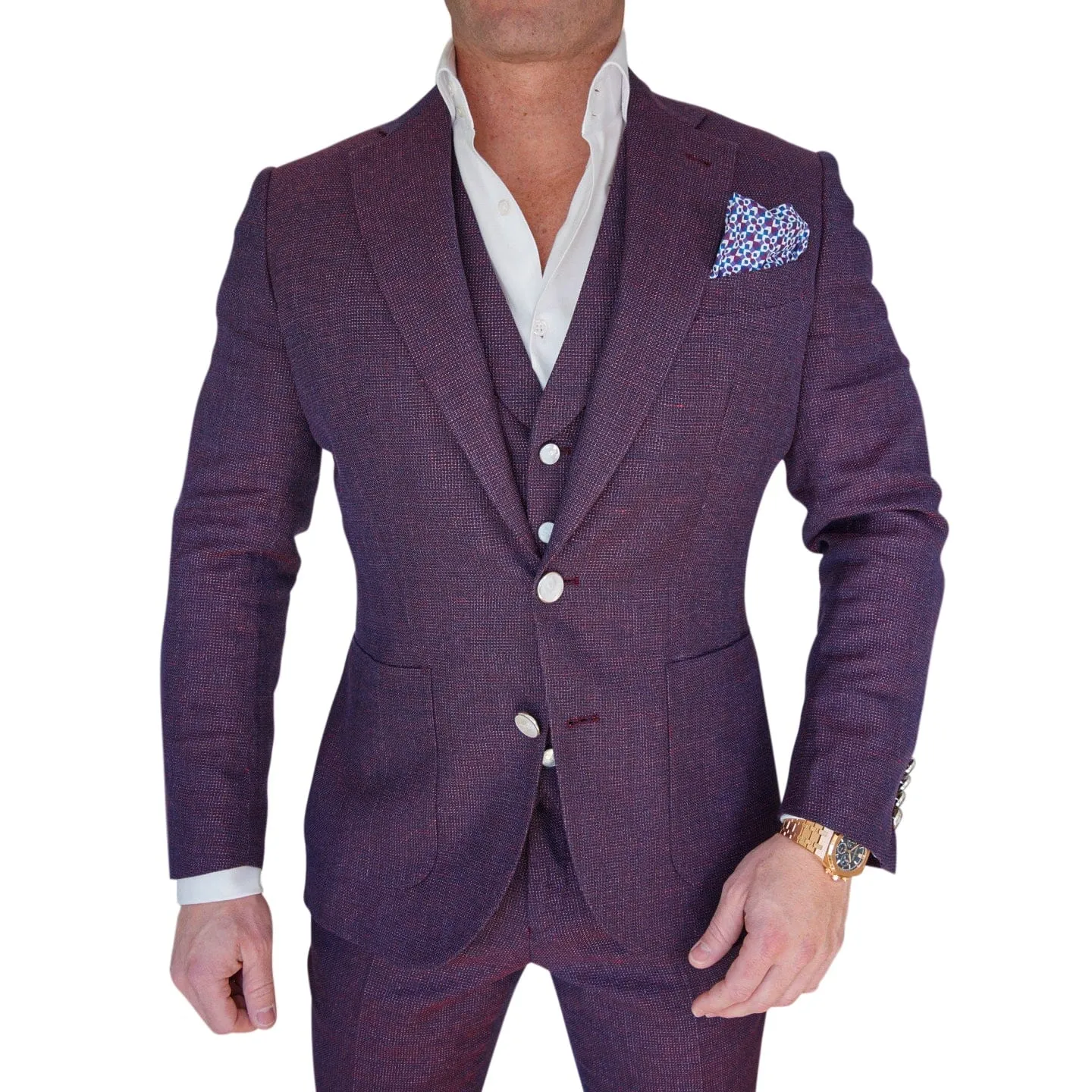 Aubergine Tweed Jacket