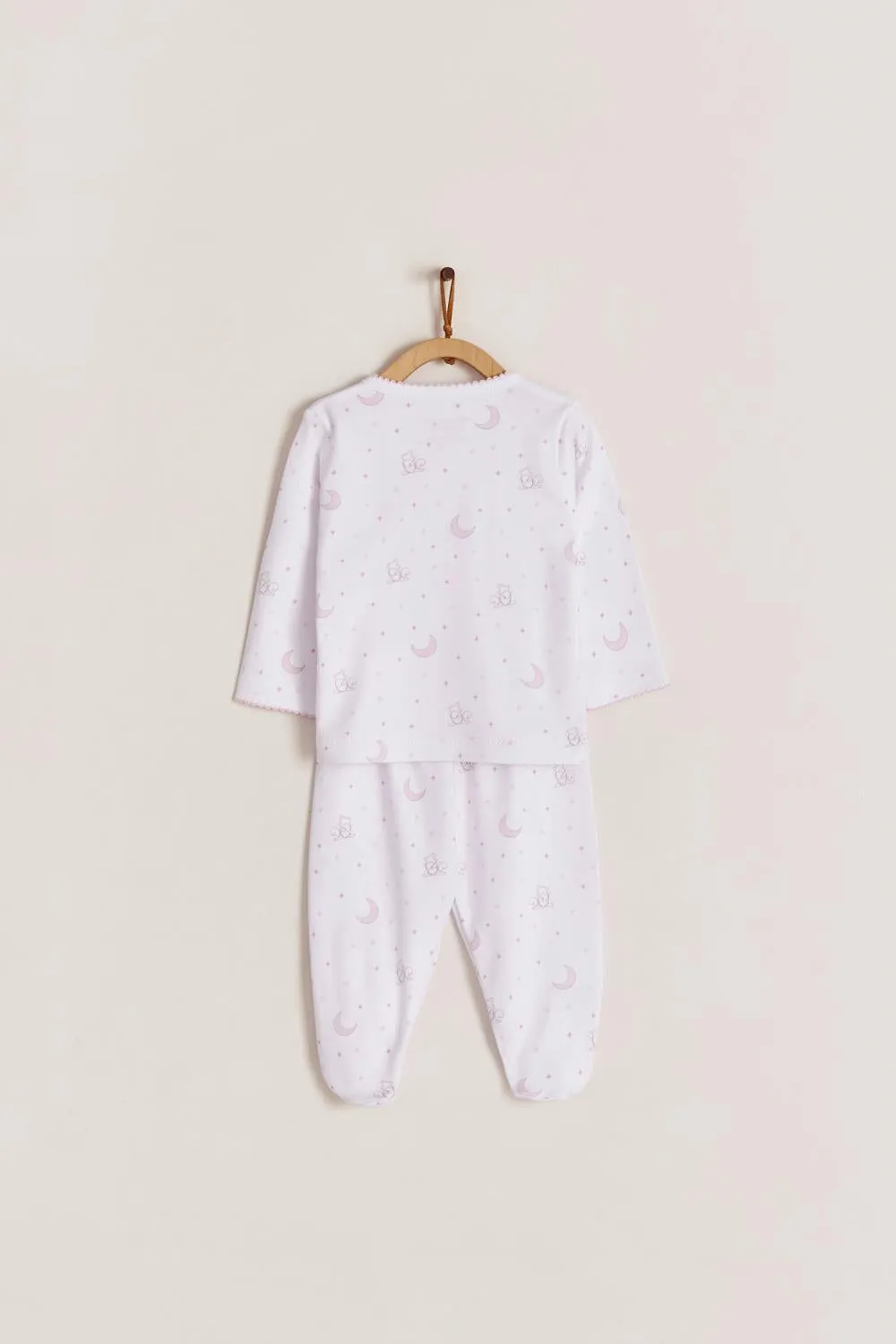 Babycottons Gustav In The Sky Kimono Set Pink & White