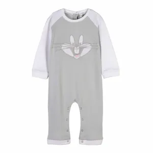 Baby's Long-sleeved Romper Suit Looney Tunes Grey