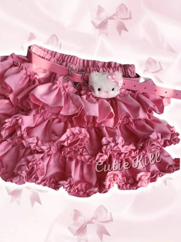 Barbie kitty layered bloomer skirt