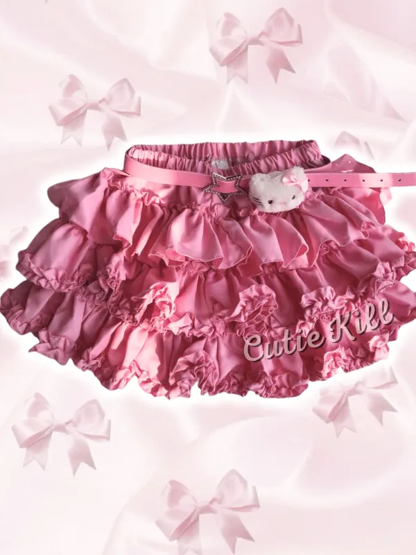 Barbie kitty layered bloomer skirt