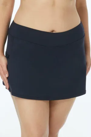 Beach House Emma Pull On Swim Skort, Black (HW58058)