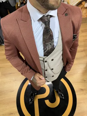 Bergkamp - Terracotta 3 Piece Suit