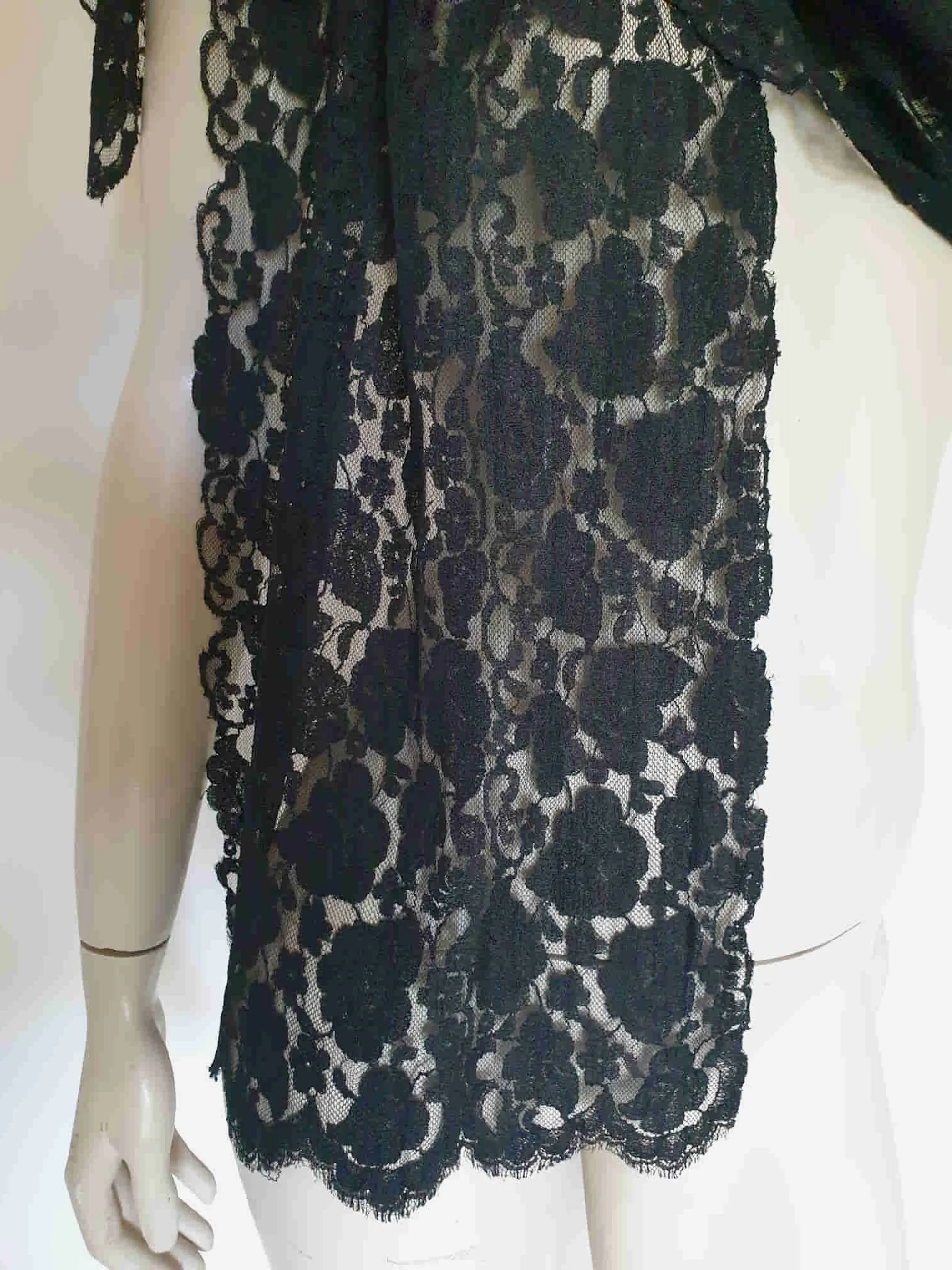 Black Lace Scarf or Mantilla