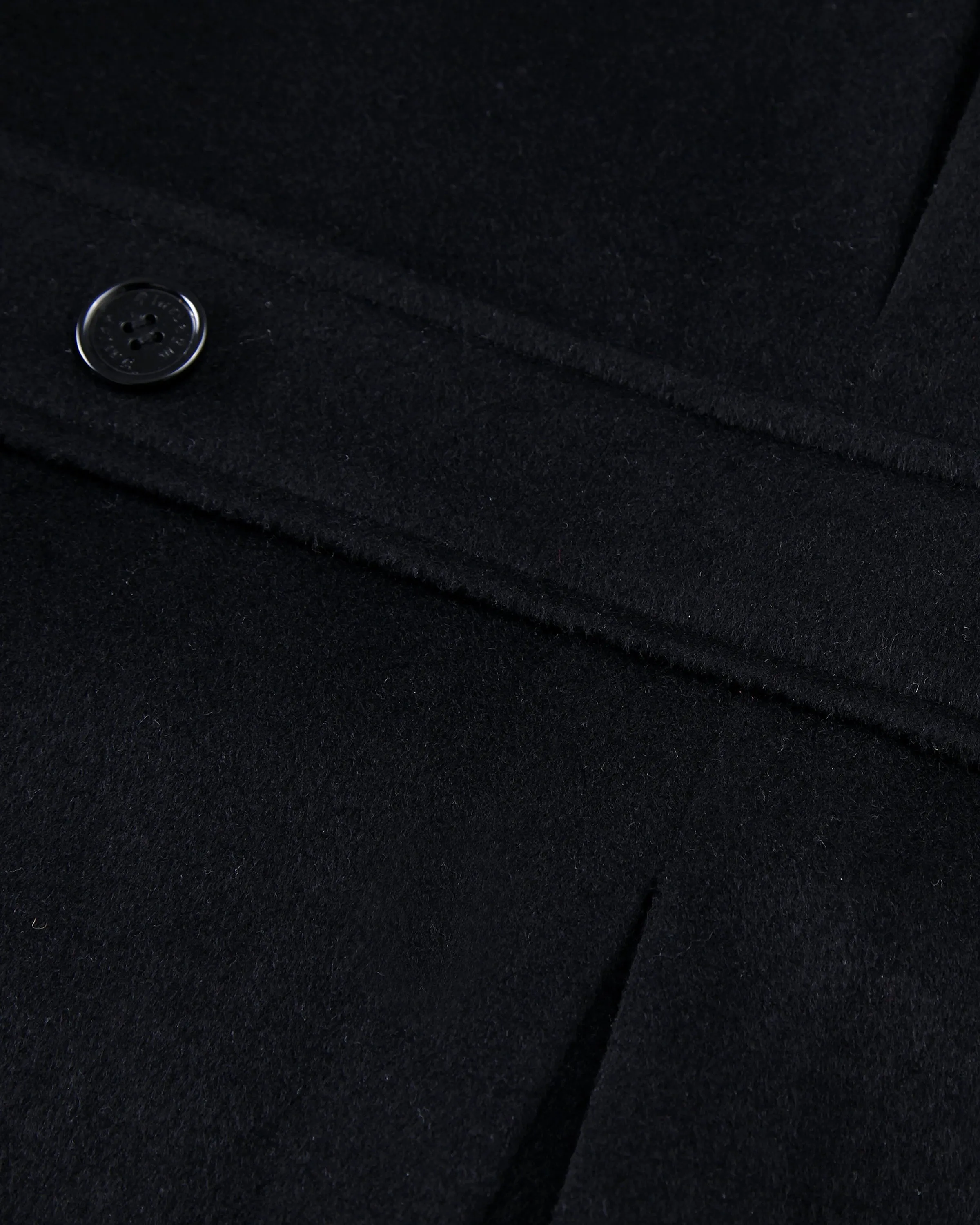 Black Wool Cashmere Greatcoat