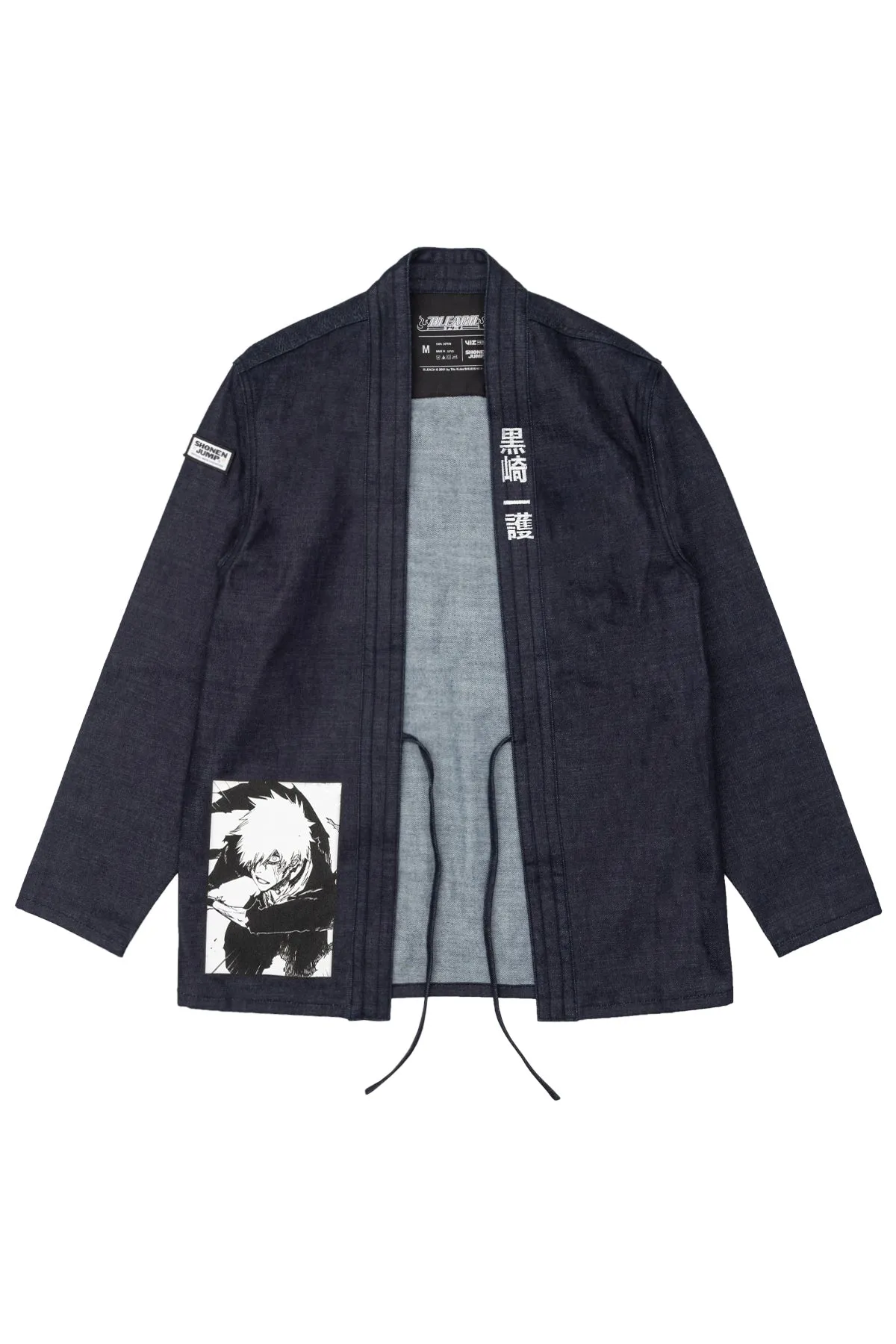 BLEACH's Thousand-Year Blood War Arc Ichigo Saves the Soul Society Denim Kimono - Indigo