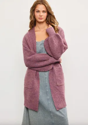 blossom balloon sleeve cardi