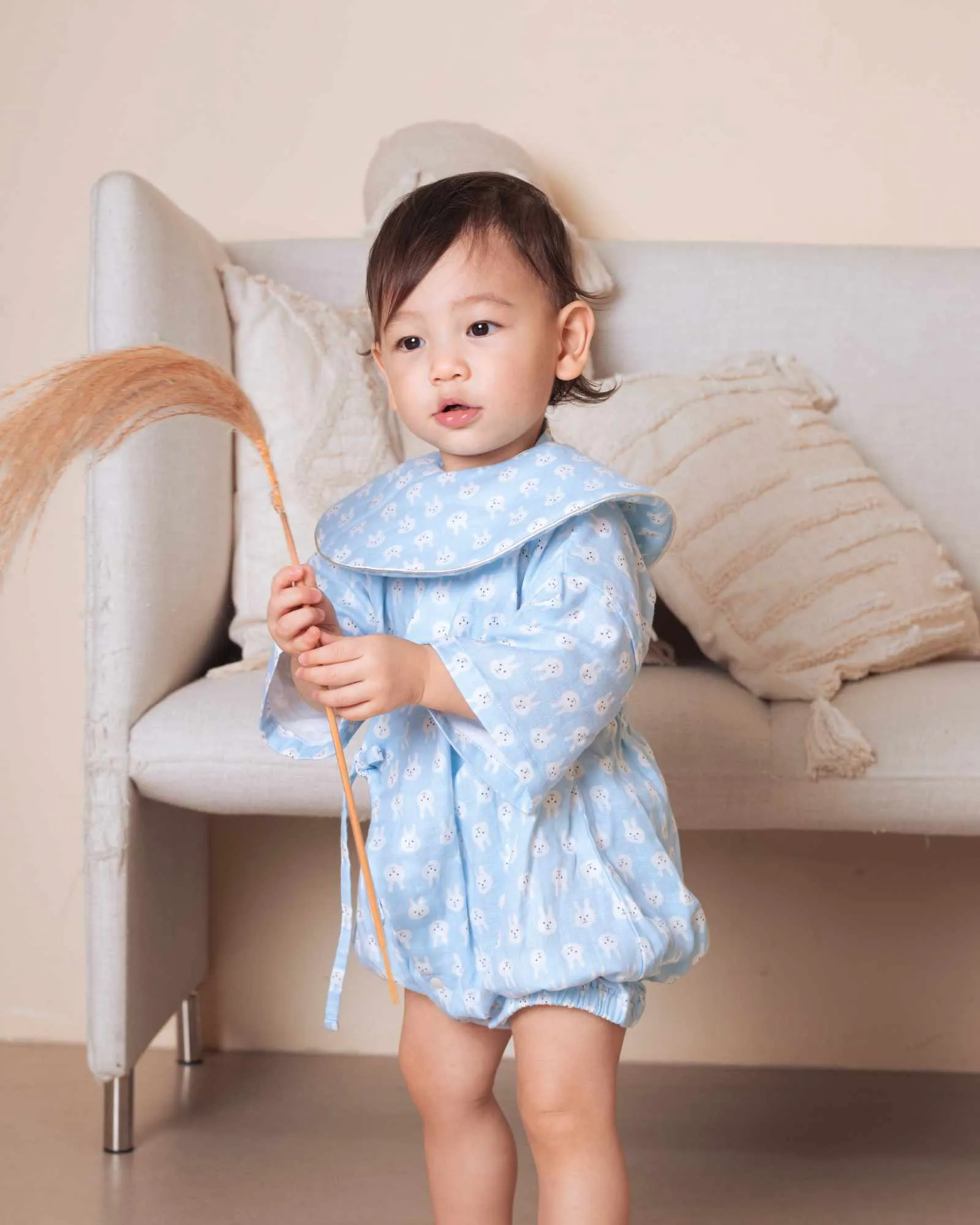 Blue Bunny Baby Kimono