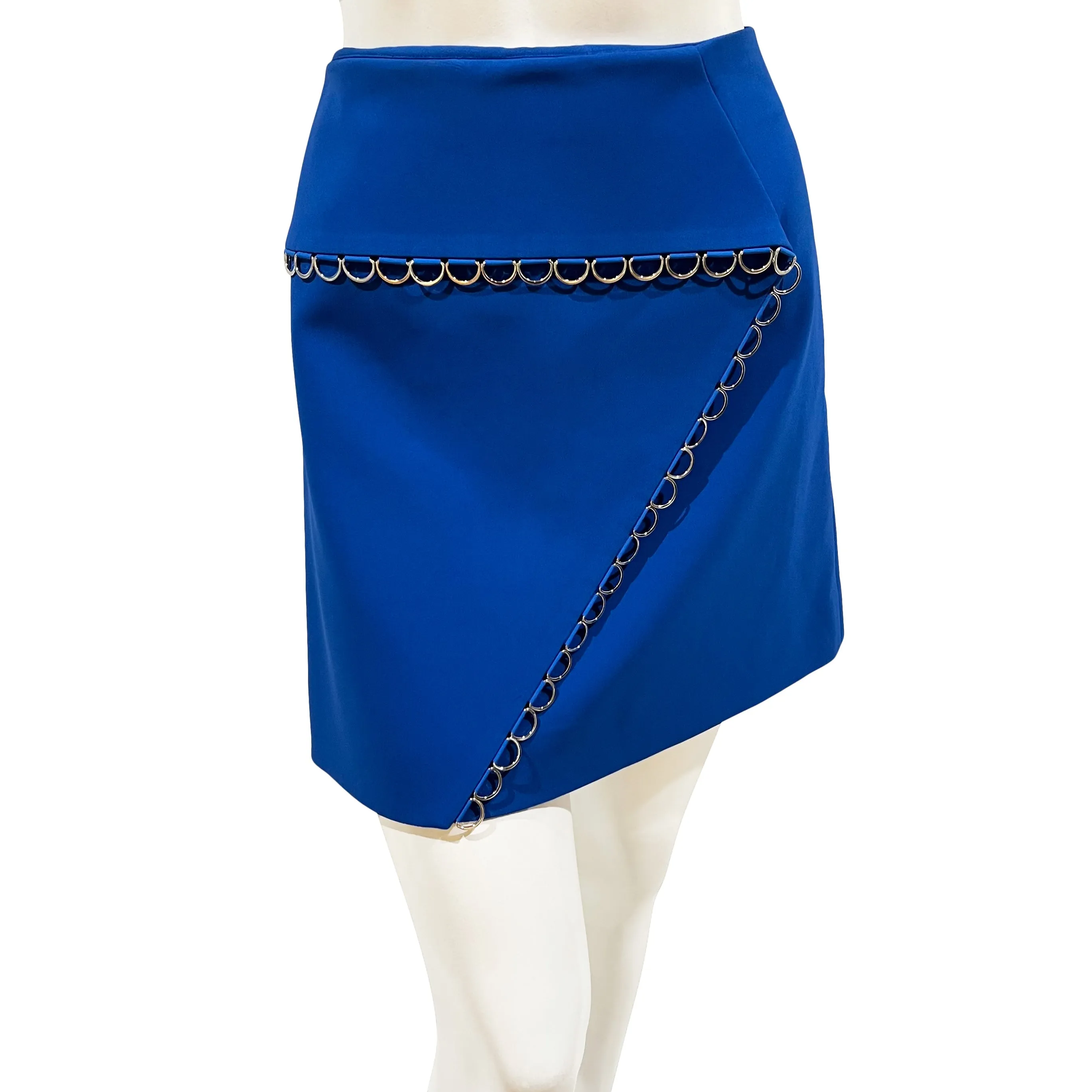 Blue Ring Trim Mini Skirt