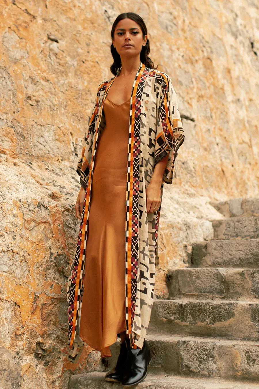 Bohemian Kimono - Sahara Sunset Robe