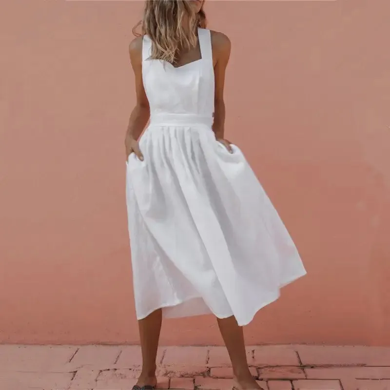 Bow Loose Long Casual Dress