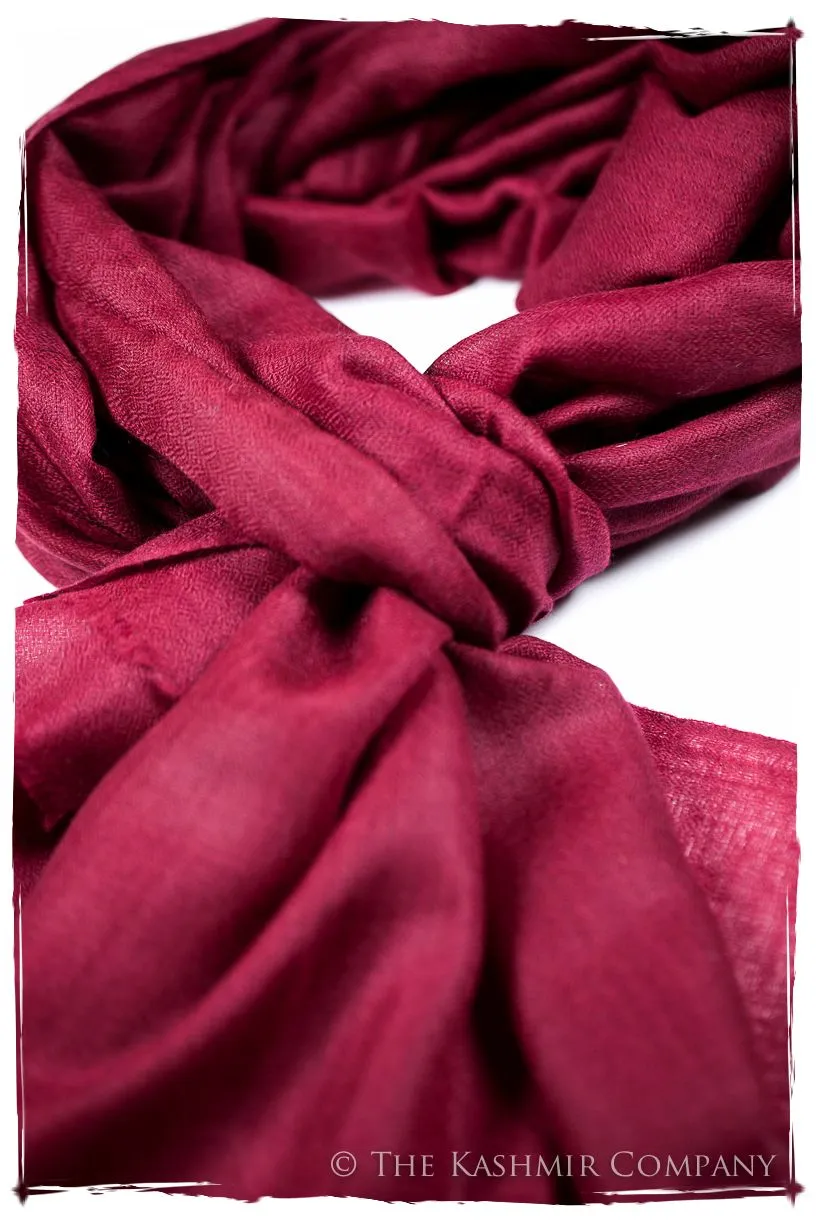 Bul Bul Garnet Kashmir Wool Scarf