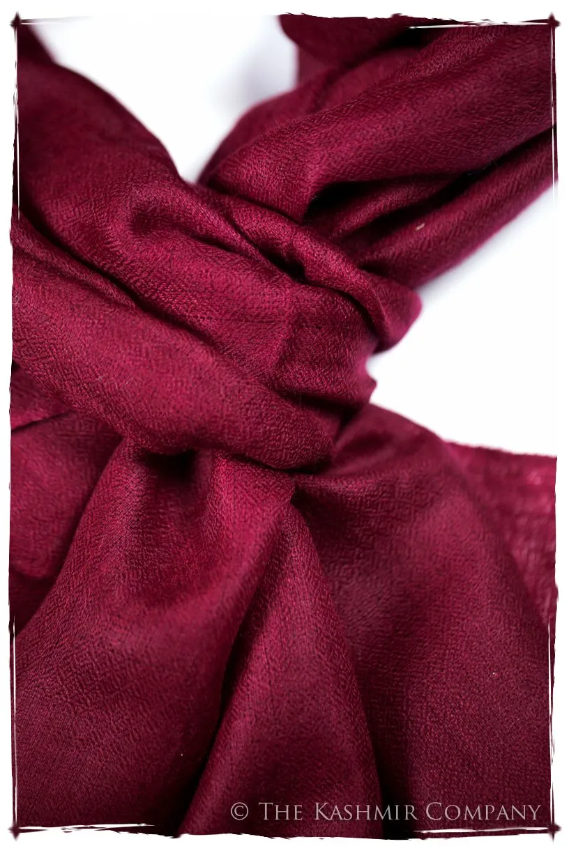 Bul Bul Garnet Kashmir Wool Scarf