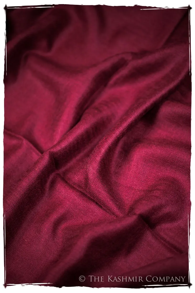 Bul Bul Garnet Kashmir Wool Scarf