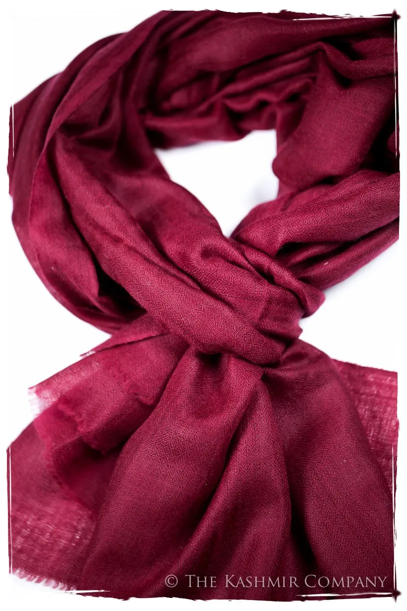 Bul Bul Garnet Kashmir Wool Scarf