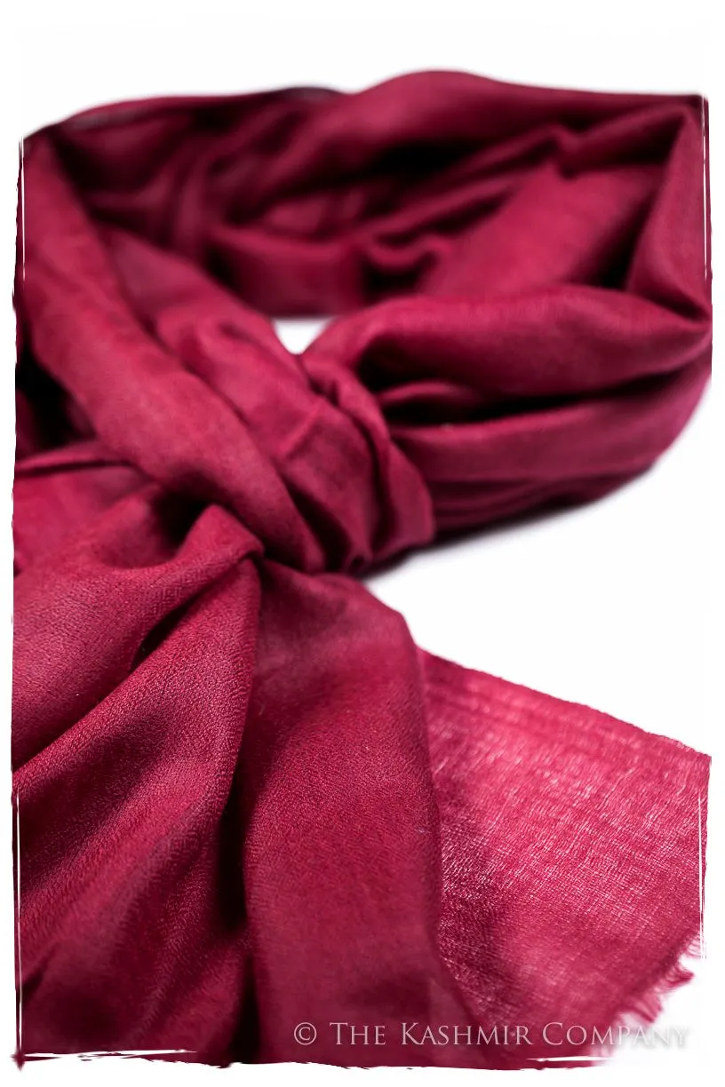 Bul Bul Garnet Kashmir Wool Scarf