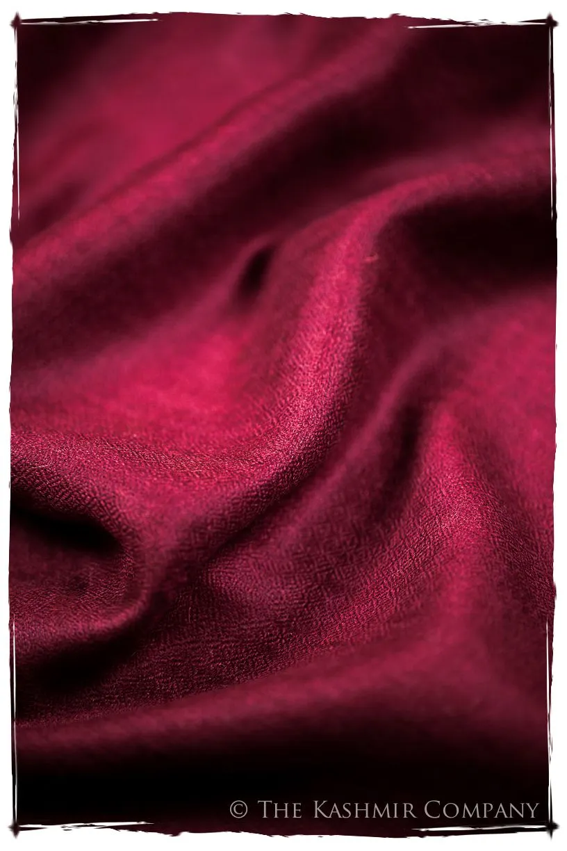 Bul Bul Garnet Kashmir Wool Scarf