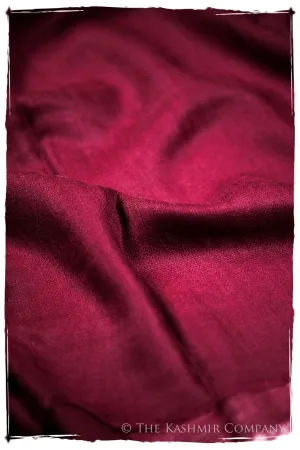 Bul Bul Garnet Kashmir Wool Scarf