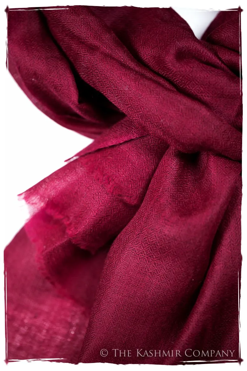 Bul Bul Garnet Kashmir Wool Scarf