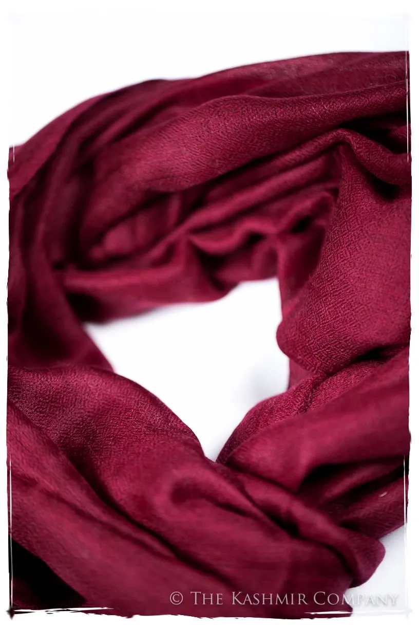 Bul Bul Garnet Kashmir Wool Scarf