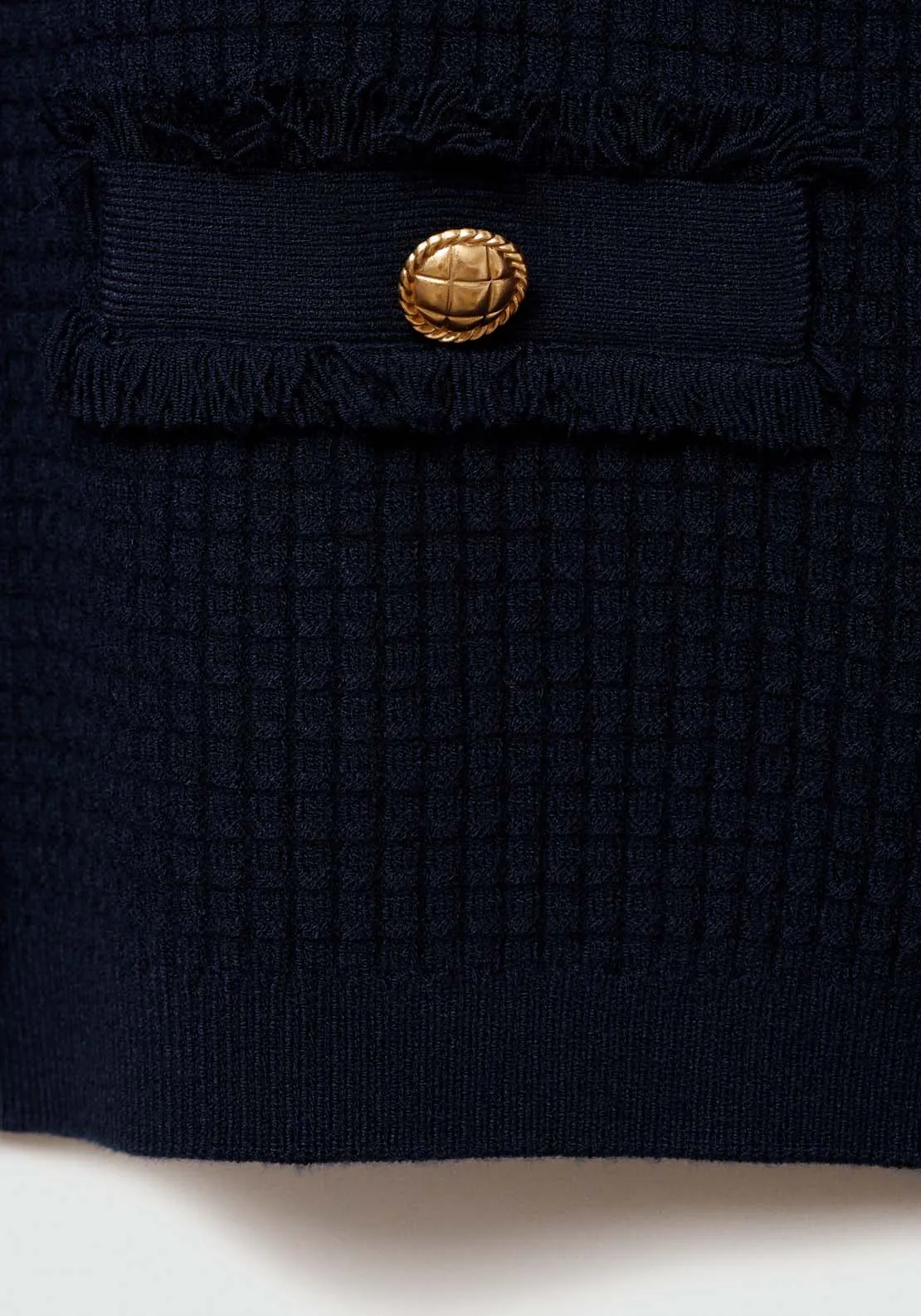 Button knit cardigan - Navy