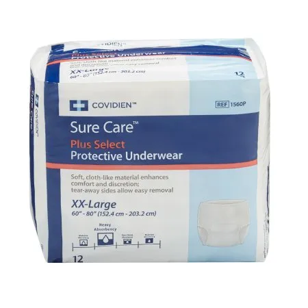 Cardinal Health Sure Care Plus Select Protective Underwear, Heavy Absorbency, XX-Large