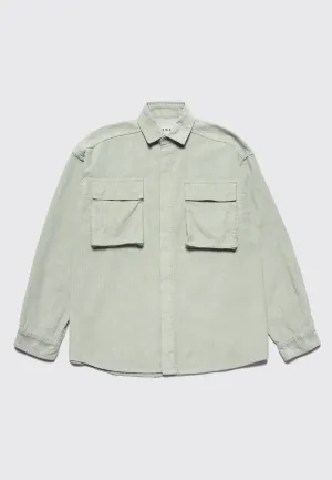 Corduroy Shirt Jacket - Light Mint