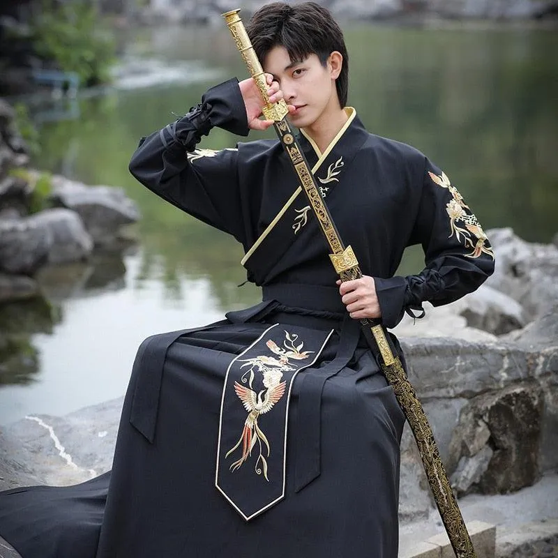 Costume Kimono Samourai Noir