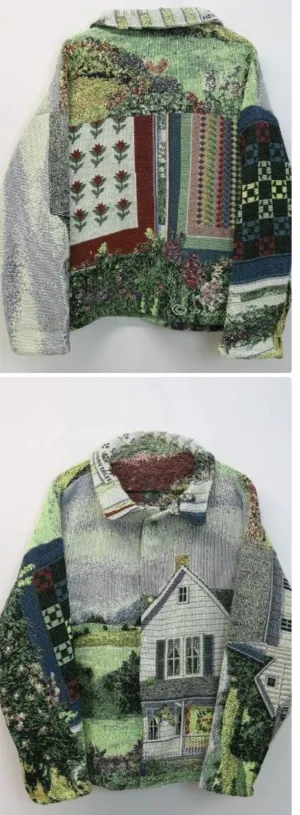 Custom handpick NAWA, REWORKED TAPESTRY JACKET - 20 PCS