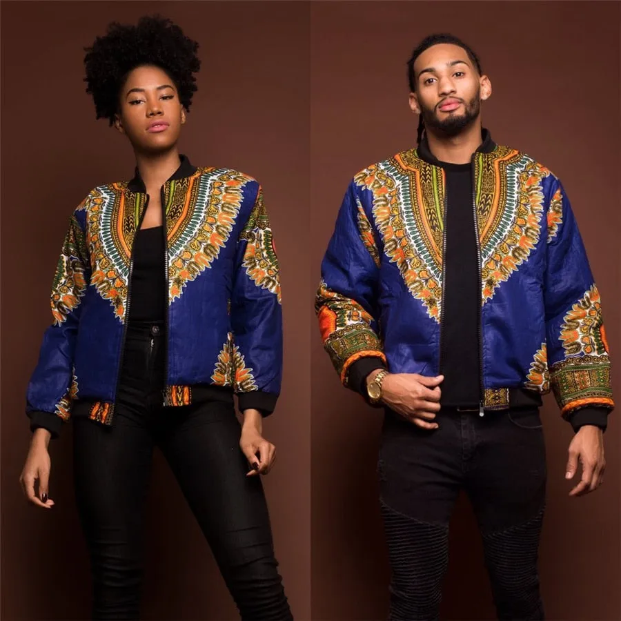 Dashiki Baseball Hip hop jacket