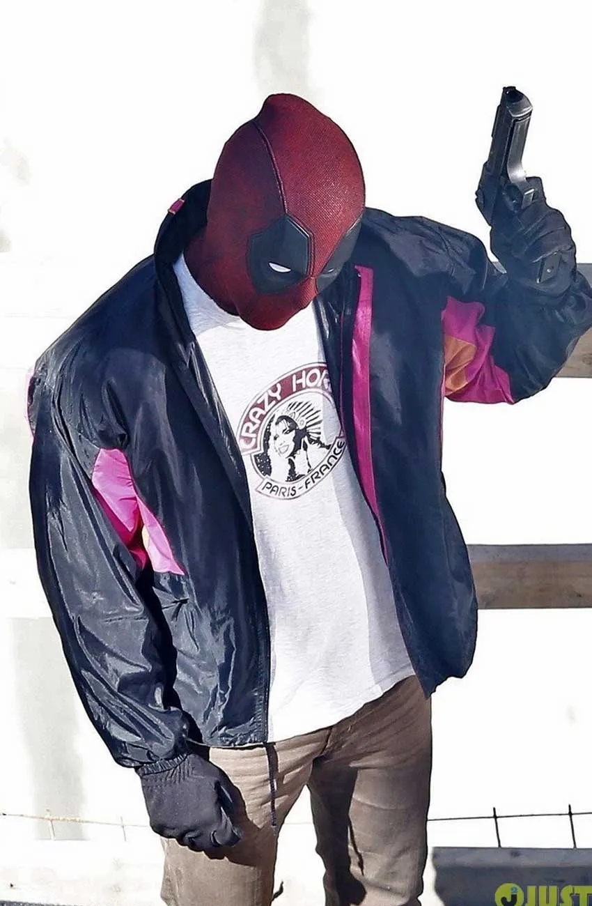 Dead-pool 2 Ryan Reynolds Satin Jacket