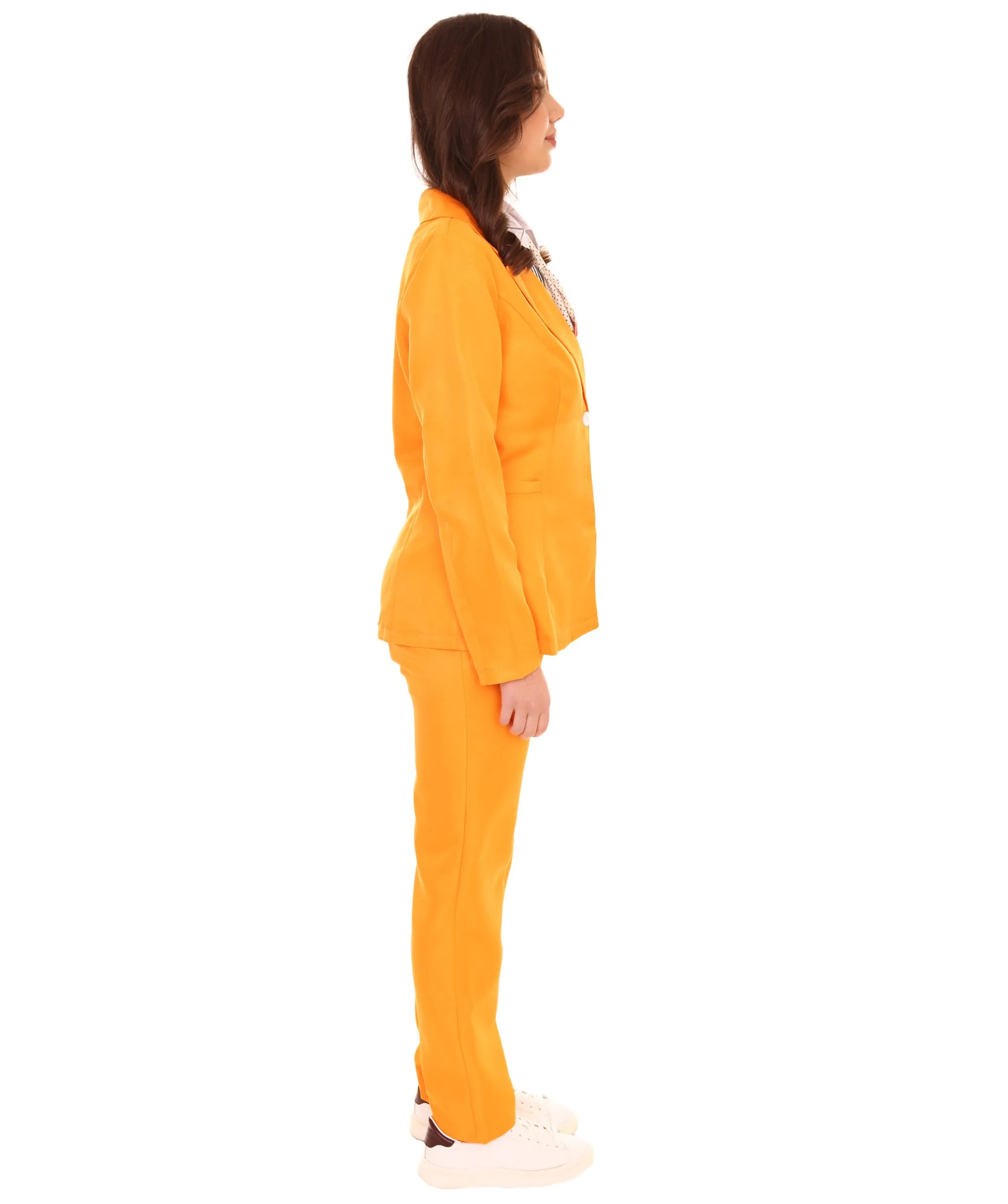 Deluxe Singer Party Suit   EXCLUSIVE! Costume | Orange Color Cosplay Costume.