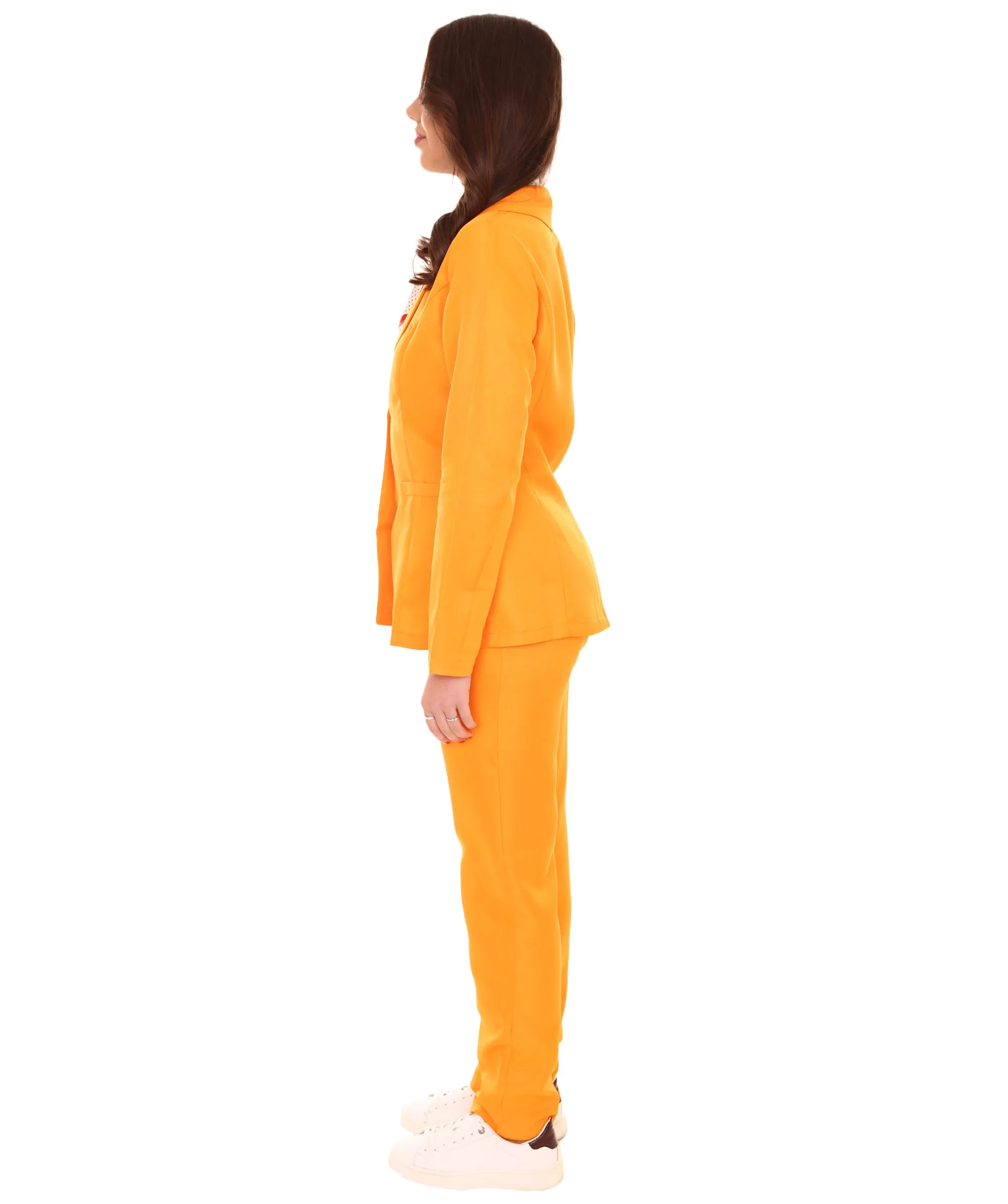 Deluxe Singer Party Suit   EXCLUSIVE! Costume | Orange Color Cosplay Costume.