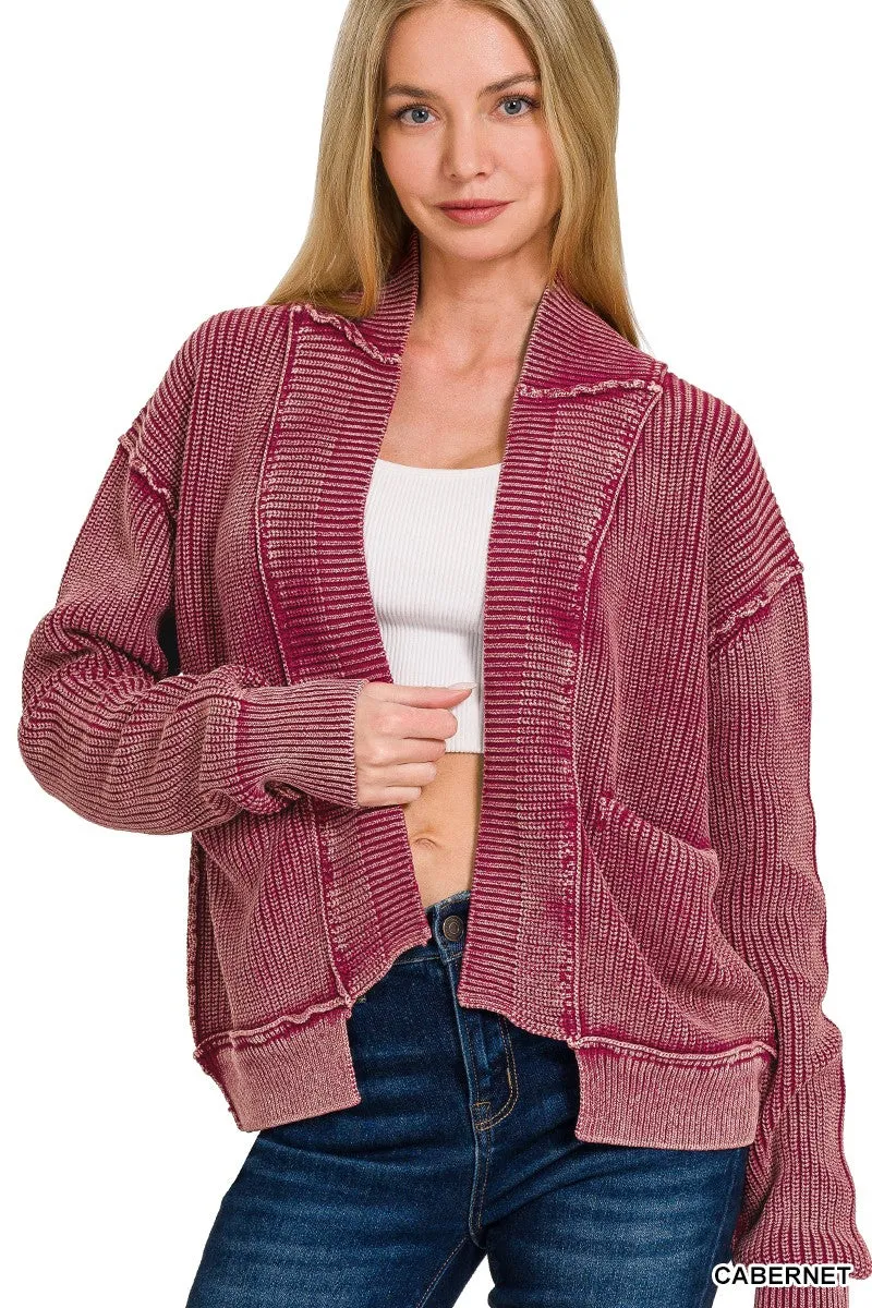 Drop Shoulder Cardigan