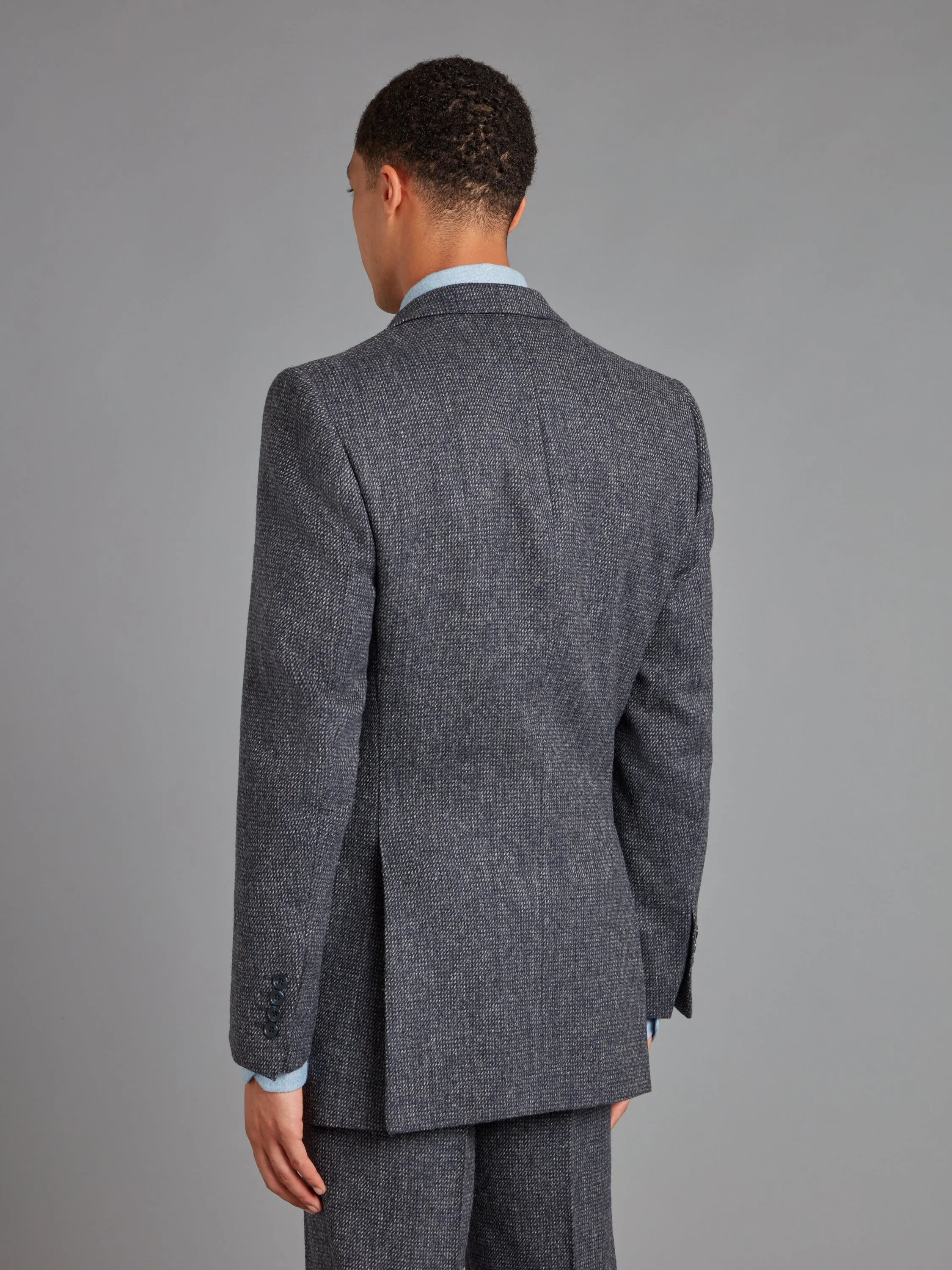 Eaton Jacket - Navy Nailhead Tweed