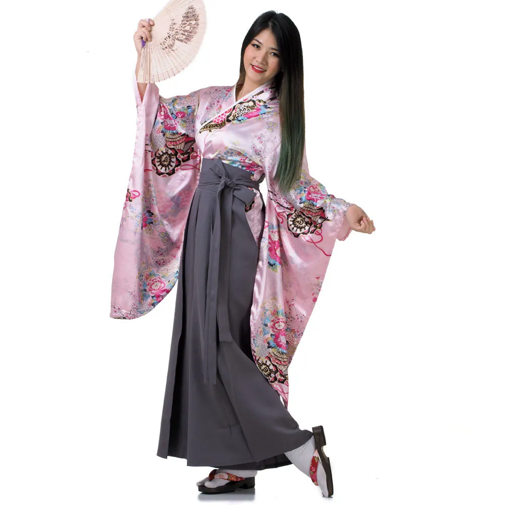 Emi Women’s Japanese Kimono Hakama Set