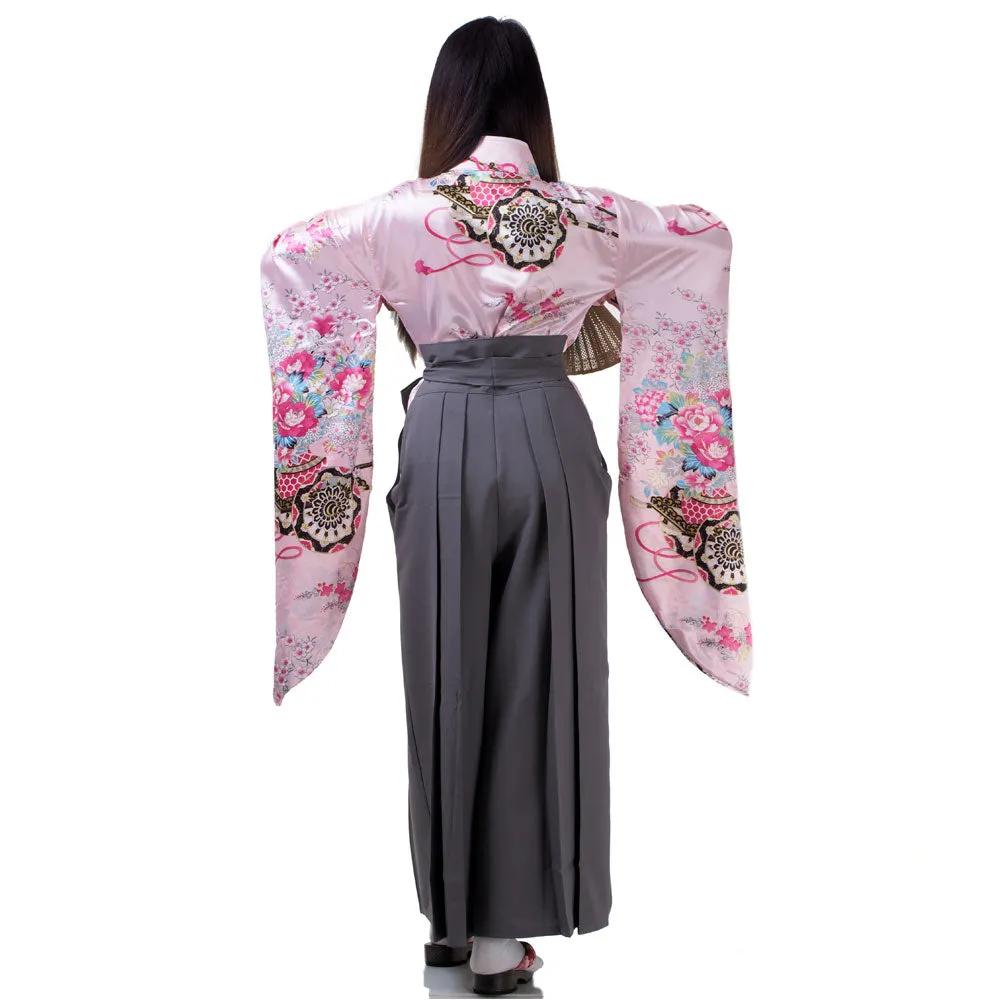 Emi Women’s Japanese Kimono Hakama Set